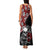 Hawaii Halloween Family Matching Tank Maxi Dress and Hawaiian Shirt Hibiscus Skull Kakau Pattern - Wonder Print Shop