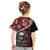 Hawaii Halloween Kid T Shirt Hibiscus Skull Kakau Pattern - Wonder Print Shop