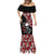 Hawaii Halloween Mermaid Dress Hibiscus Skull Kakau Pattern - Wonder Print Shop