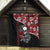 Hawaii Halloween Quilt Hibiscus Skull Kakau Pattern - Wonder Print Shop