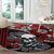 hawaii-halloween-round-carpet-hibiscus-skull-kakau-pattern