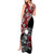 Hawaii Halloween Tank Maxi Dress Hibiscus Skull Kakau Pattern - Wonder Print Shop