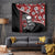 Hawaii Halloween Tapestry Hibiscus Skull Kakau Pattern - Wonder Print Shop