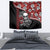 Hawaii Halloween Tapestry Hibiscus Skull Kakau Pattern - Wonder Print Shop