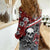 Hawaii Halloween Women Casual Shirt Hibiscus Skull Kakau Pattern - Wonder Print Shop