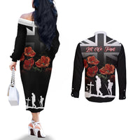 remembrance-day-couples-matching-off-the-shoulder-long-sleeve-dress-and-long-sleeve-button-shirts-lest-we-forget-poppy-flower