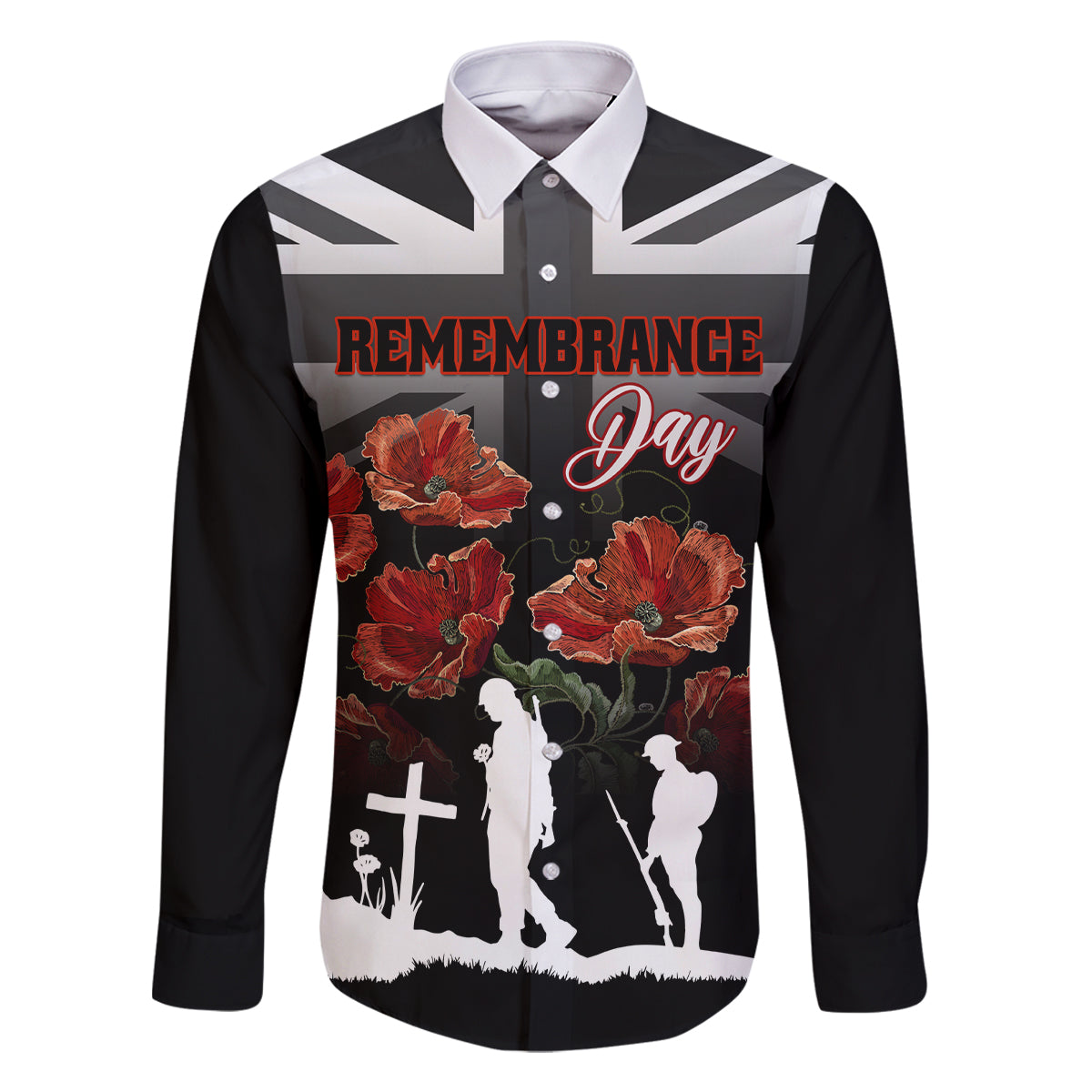 Remembrance Day Family Matching Tank Maxi Dress and Hawaiian Shirt Lest We Forget Poppy Flower - Wonder Print Shop