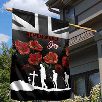 Remembrance Day Garden Flag Lest We Forget Poppy Flower - Wonder Print Shop