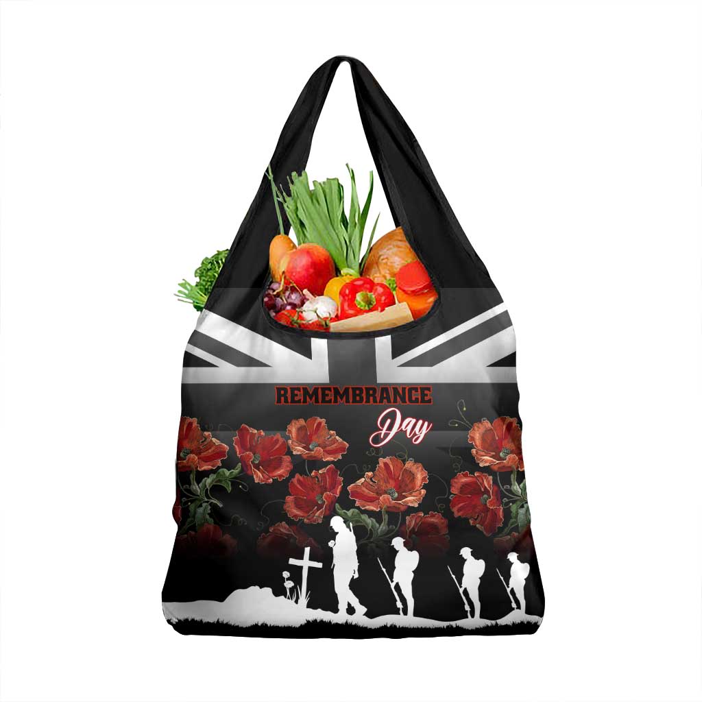 Remembrance Day Grocery Bag Lest We Forget Poppy Flower