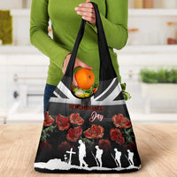 Remembrance Day Grocery Bag Lest We Forget Poppy Flower