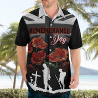 Remembrance Day Hawaiian Shirt Lest We Forget Poppy Flower - Wonder Print Shop