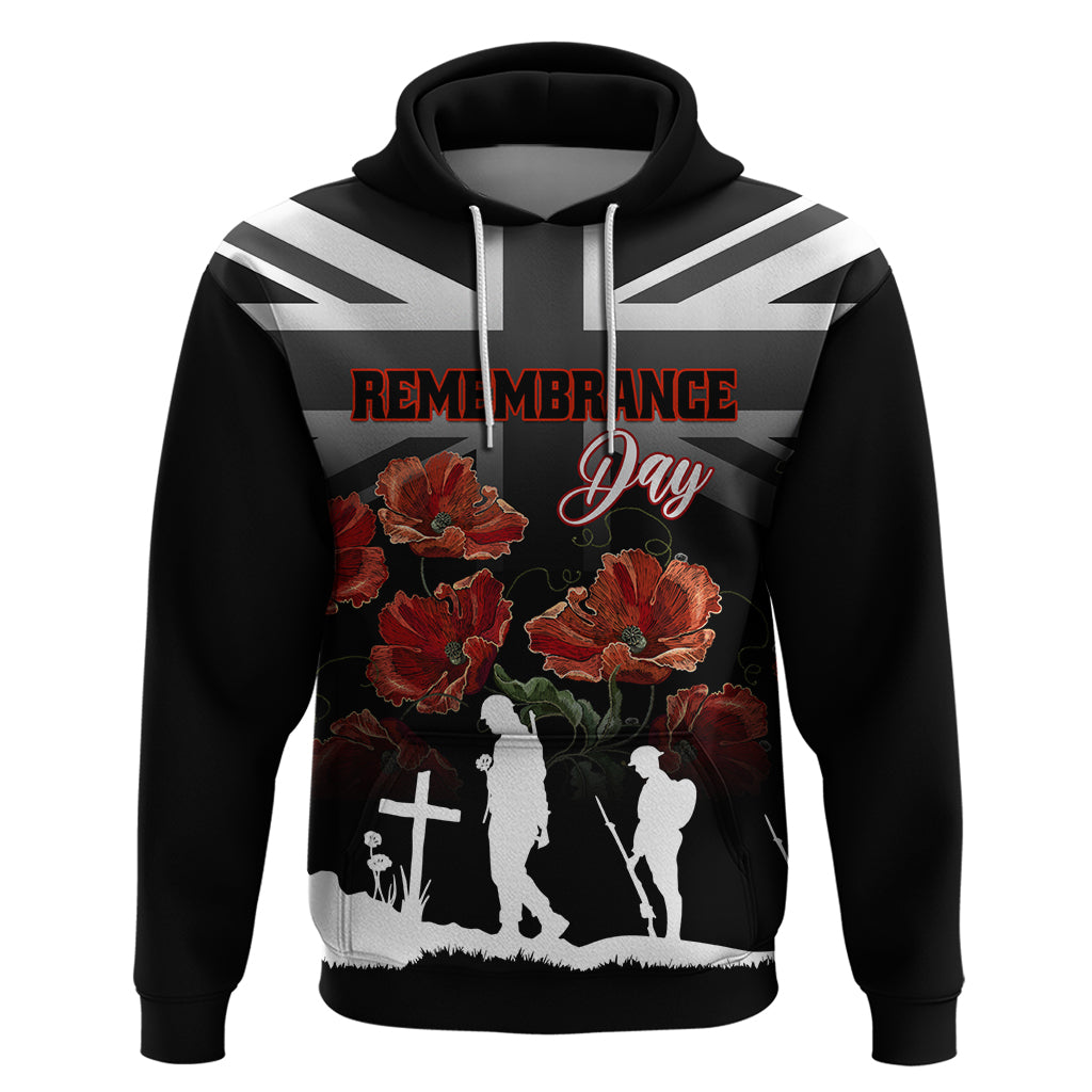 Remembrance Day Hoodie Lest We Forget Poppy Flower - Wonder Print Shop