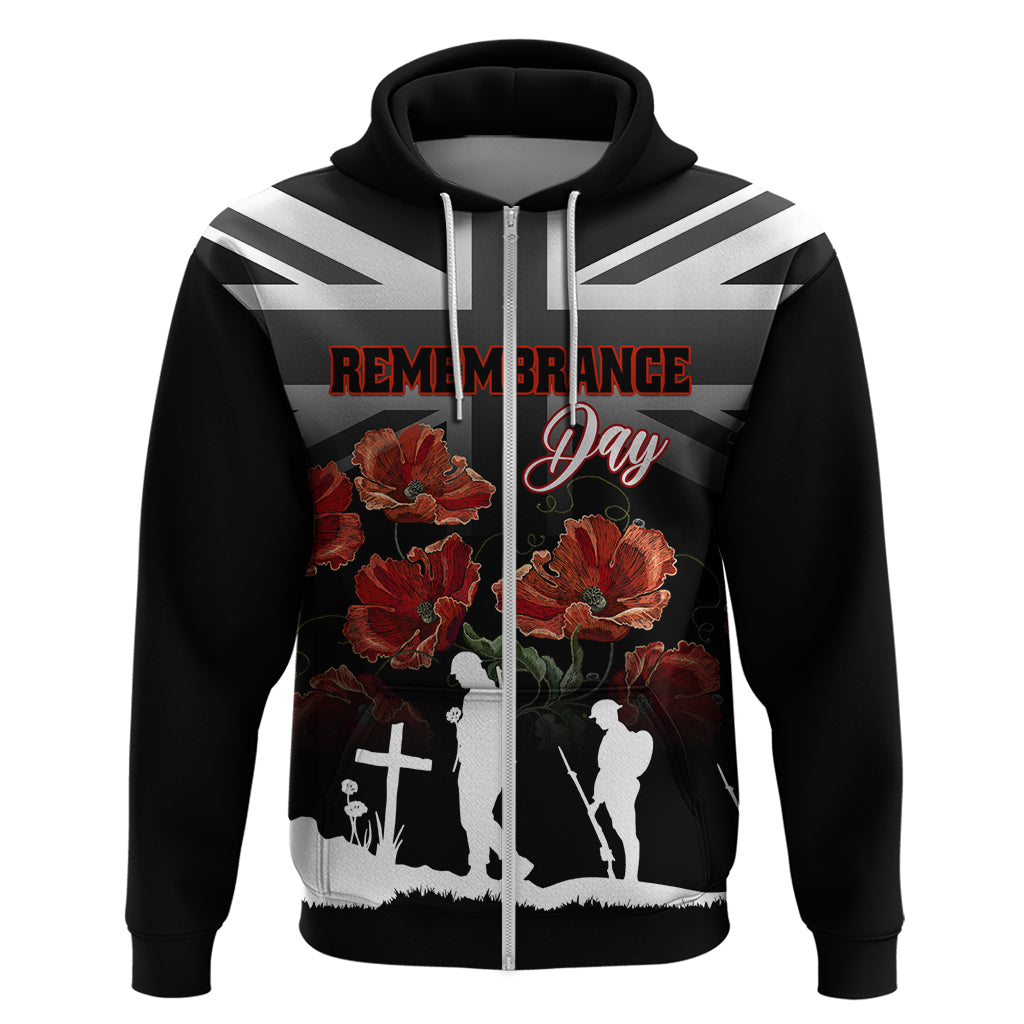 Remembrance Day Hoodie Lest We Forget Poppy Flower - Wonder Print Shop