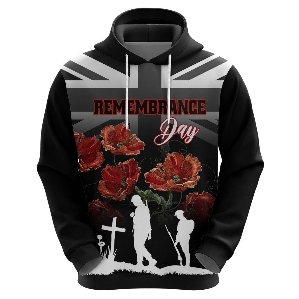 Remembrance Day Hoodie Lest We Forget Poppy Flower - Wonder Print Shop