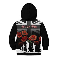 Remembrance Day Kid Hoodie Lest We Forget Poppy Flower - Wonder Print Shop