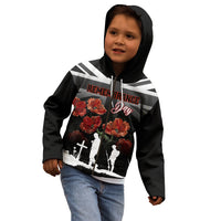 Remembrance Day Kid Hoodie Lest We Forget Poppy Flower - Wonder Print Shop