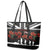 Remembrance Day Leather Tote Bag Lest We Forget Poppy Flower - Wonder Print Shop