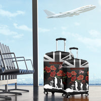 Remembrance Day Luggage Cover Lest We Forget Poppy Flower - Wonder Print Shop