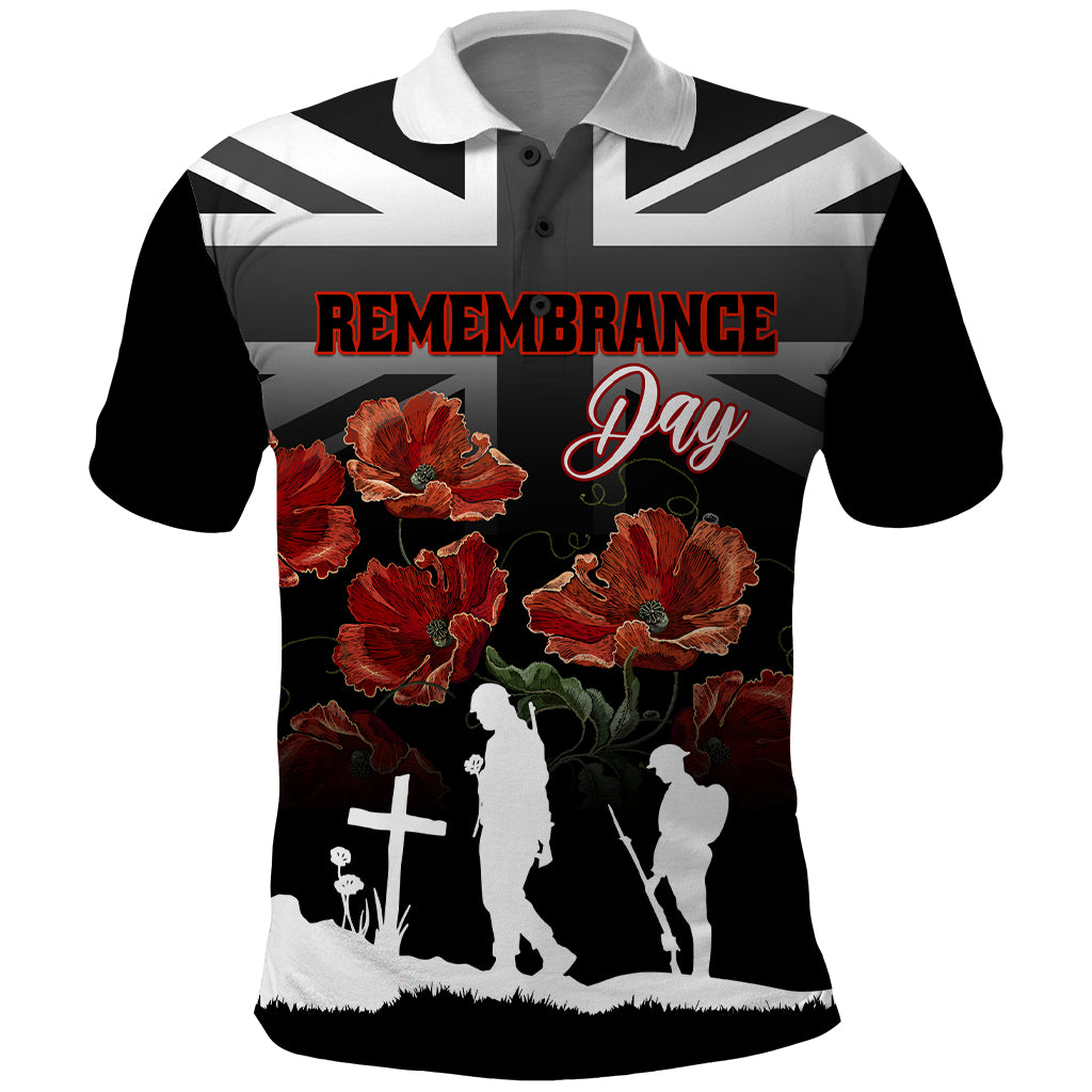 Remembrance Day Polo Shirt Lest We Forget Poppy Flower - Wonder Print Shop