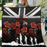 Remembrance Day Quilt Lest We Forget Poppy Flower - Wonder Print Shop