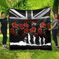 Remembrance Day Quilt Lest We Forget Poppy Flower - Wonder Print Shop