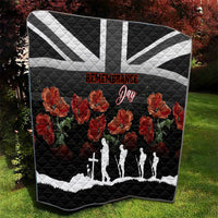 Remembrance Day Quilt Lest We Forget Poppy Flower - Wonder Print Shop
