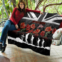 Remembrance Day Quilt Lest We Forget Poppy Flower - Wonder Print Shop