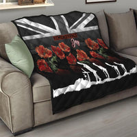 Remembrance Day Quilt Lest We Forget Poppy Flower - Wonder Print Shop