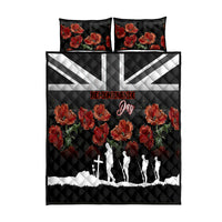 Remembrance Day Quilt Bed Set Lest We Forget Poppy Flower - Wonder Print Shop
