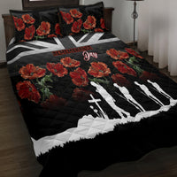 Remembrance Day Quilt Bed Set Lest We Forget Poppy Flower - Wonder Print Shop