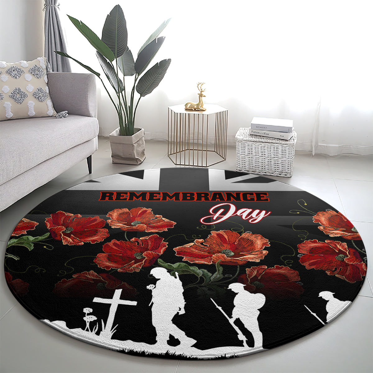 remembrance-day-round-carpet-lest-we-forget-poppy-flower