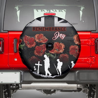 Remembrance Day Spare Tire Cover Lest We Forget Poppy Flower - Wonder Print Shop