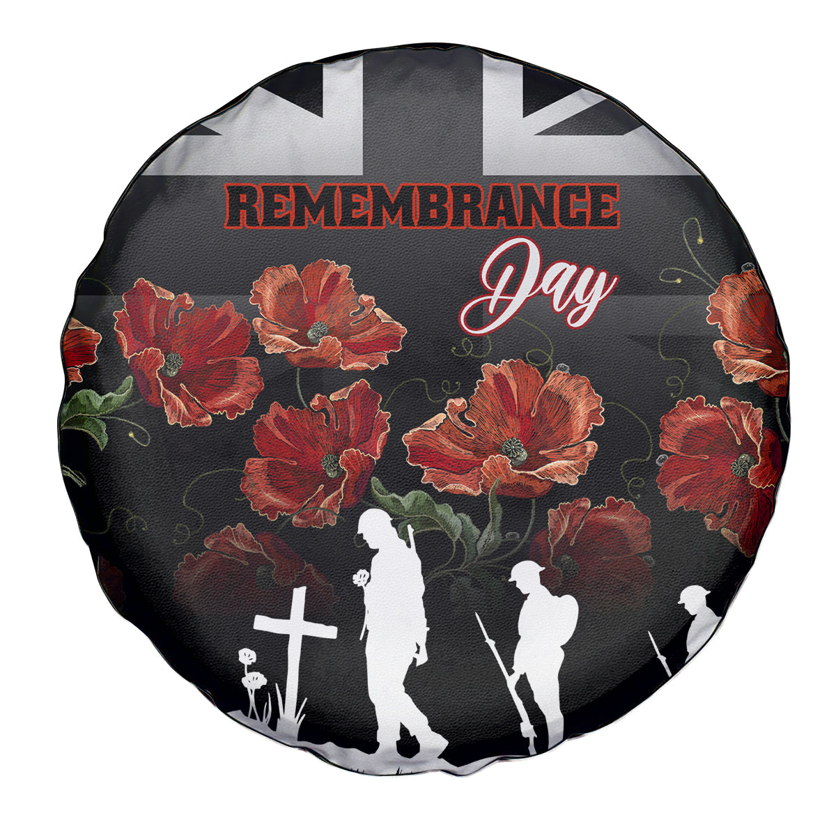 Remembrance Day Spare Tire Cover Lest We Forget Poppy Flower - Wonder Print Shop