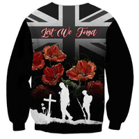 Remembrance Day Sweatshirt Lest We Forget Poppy Flower - Wonder Print Shop