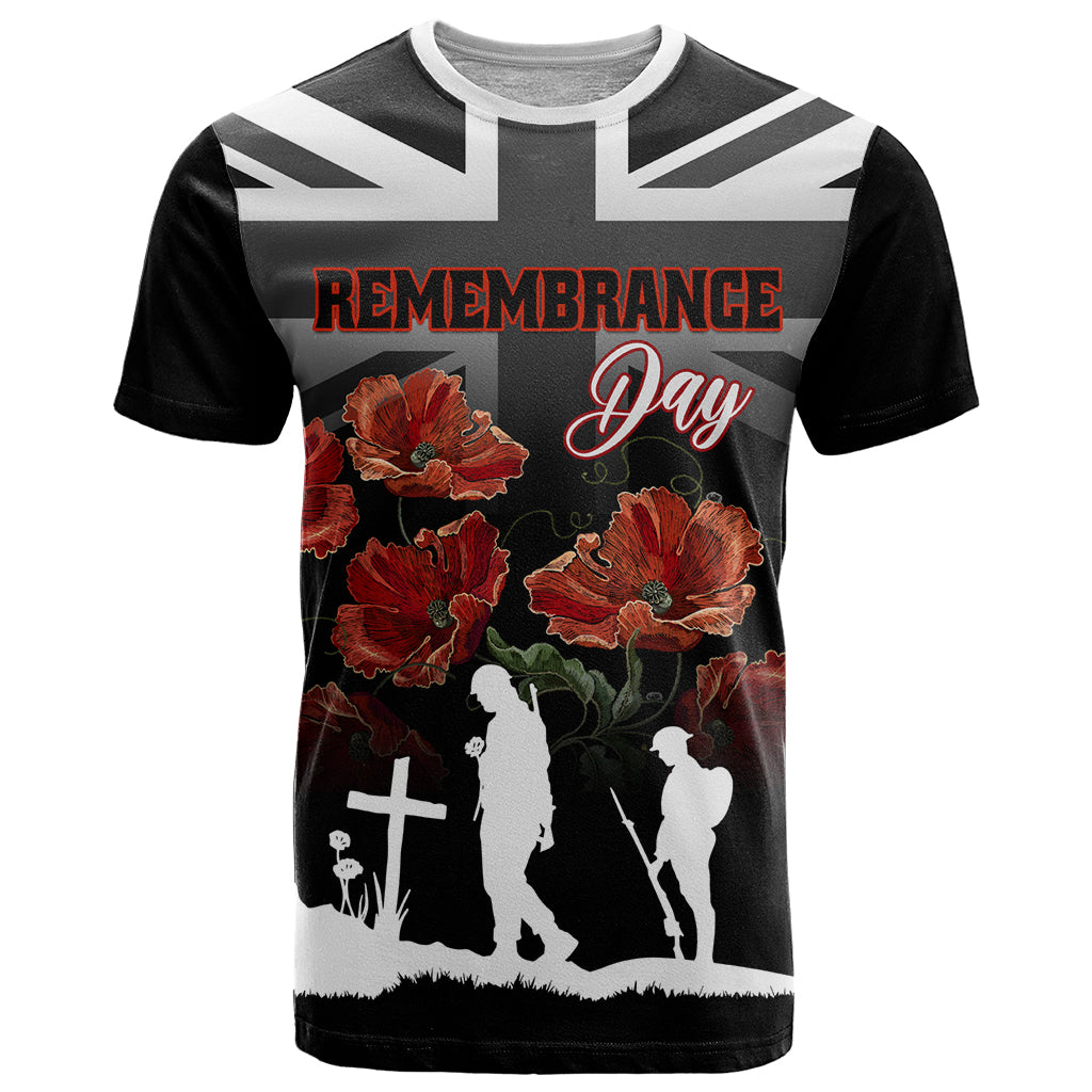 Remembrance Day T Shirt Lest We Forget Poppy Flower - Wonder Print Shop