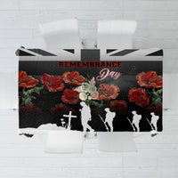 Remembrance Day Tablecloth Lest We Forget Poppy Flower - Wonder Print Shop