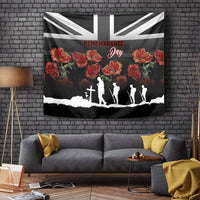 Remembrance Day Tapestry Lest We Forget Poppy Flower - Wonder Print Shop
