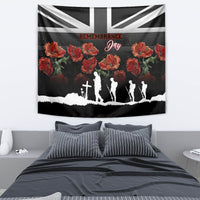 Remembrance Day Tapestry Lest We Forget Poppy Flower - Wonder Print Shop