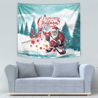 Canada Santa Playing Hockey Tapestry - Wonder Print Shop