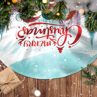 Canada Santa Playing Hockey Tree Skirt - Wonder Print Shop