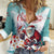 Personalized Canada Santa Playing Hockey Women Casual Shirt - Wonder Print Shop