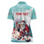 Personalized Canada Santa Playing Hockey Women Polo Shirt - Wonder Print Shop