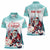 Personalized Canada Santa Playing Hockey Women Polo Shirt - Wonder Print Shop