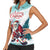 Personalized Canada Santa Playing Hockey Women Sleeveless Polo Shirt - Wonder Print Shop