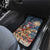 Merry Christmoose Car Mats Santa Claus Riding Moose Starry Night - Wonder Print Shop
