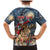 Personalized Merry Christmoose Family Matching Mermaid Dress and Hawaiian Shirt Santa Claus Riding Moose Starry Night - Wonder Print Shop