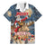 Personalized Merry Christmoose Family Matching Mermaid Dress and Hawaiian Shirt Santa Claus Riding Moose Starry Night - Wonder Print Shop