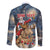 Personalized Merry Christmoose Family Matching Off The Shoulder Long Sleeve Dress and Hawaiian Shirt Santa Claus Riding Moose Starry Night - Wonder Print Shop