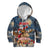 Personalized Merry Christmoose Kid Hoodie Santa Claus Riding Moose Starry Night - Wonder Print Shop