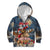 Personalized Merry Christmoose Kid Hoodie Santa Claus Riding Moose Starry Night - Wonder Print Shop